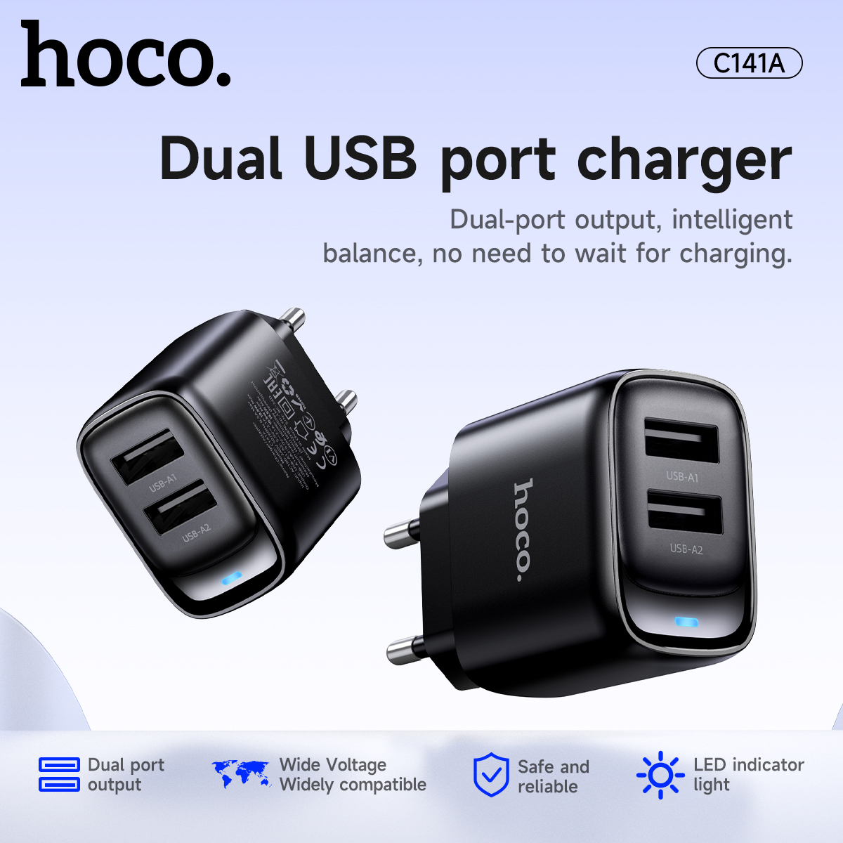 Smart Home Samsung - HOCO Dual USB A Phone Charging