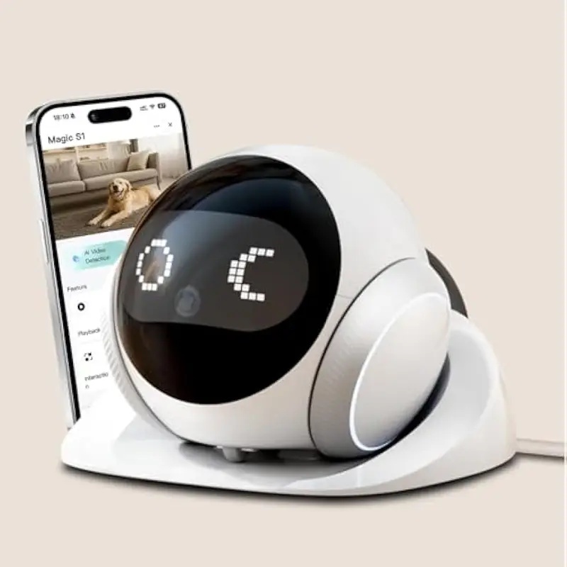 Smart Home Camera - Movable Indoor Pet Robot Camera with