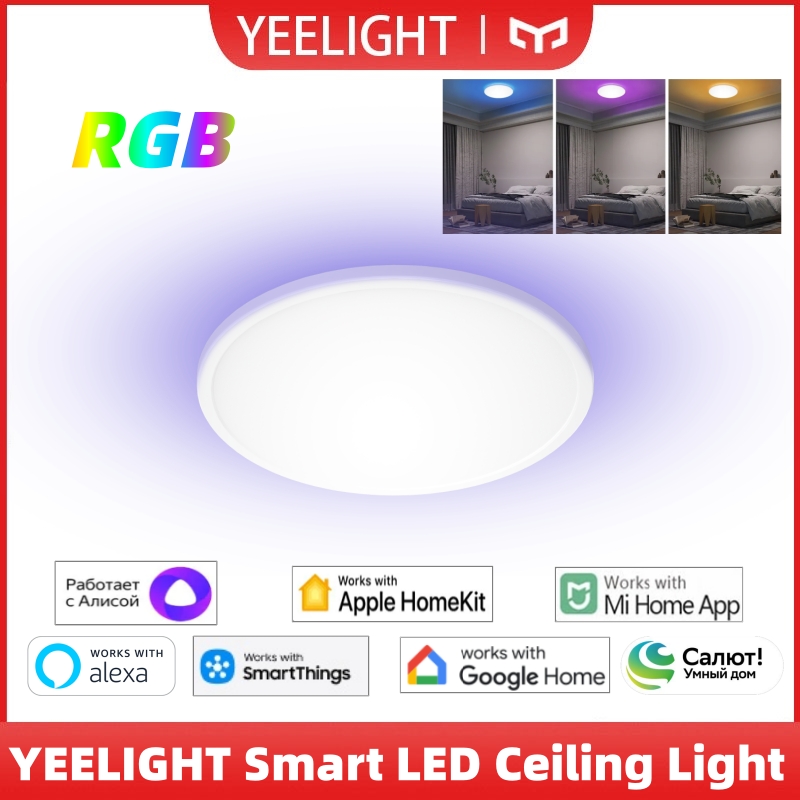 Smart Home Group - YEELIGHT Smart LED Ceiling Light RGB