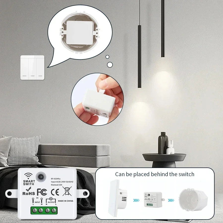 RF 433MHz Wireless Remote Cont - огляд і ціна Smart Home Matter