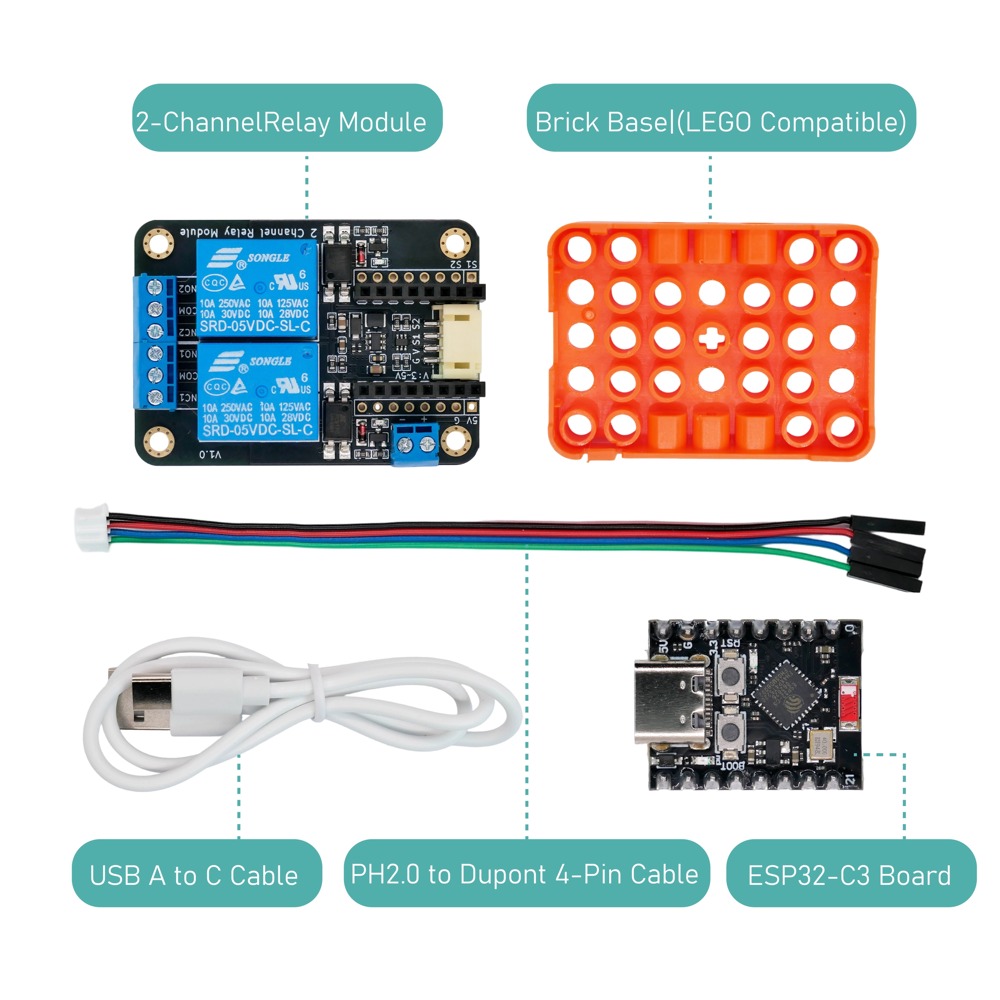 2CH Relay Module Input5V Activ - огляд і ціна Smart Home Kit For Arduino