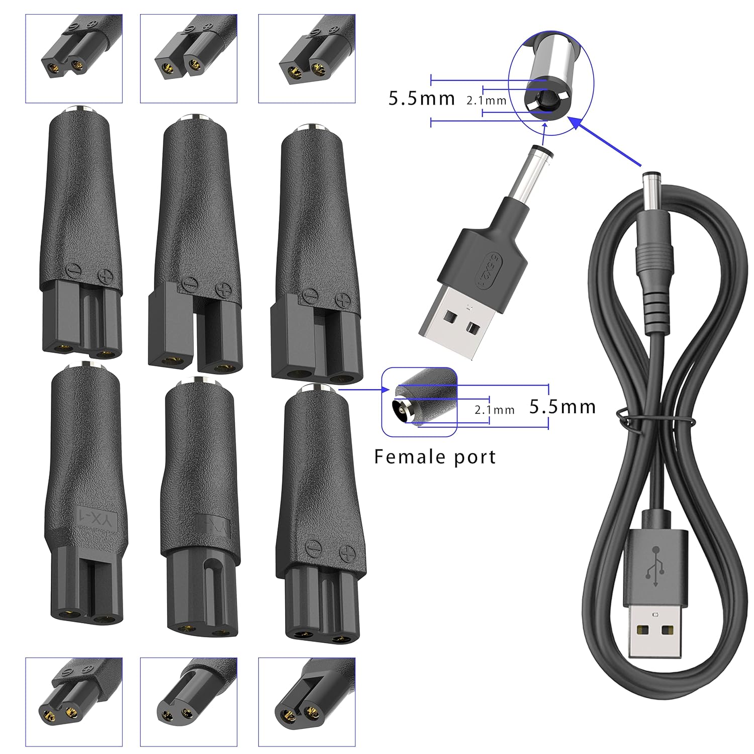 LISI 8 PCS Power Cord 5V Unive - огляд і ціна Smart Home Pc