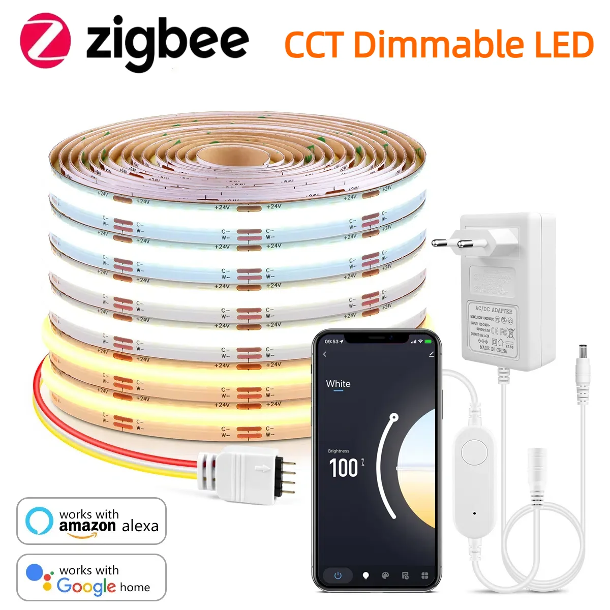 Zigbee 3.0 CCT 2700K-6500K Dim - огляд і ціна Smart Home Group