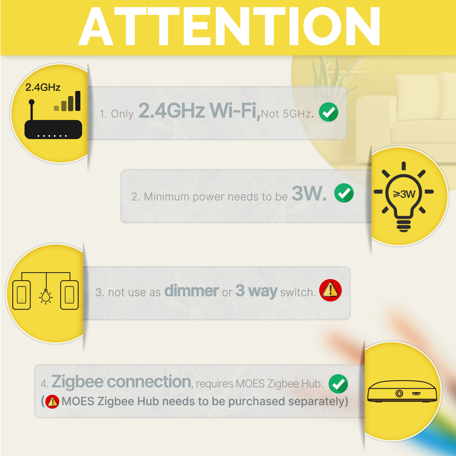 MOES US Standard Zigbee Smart  - огляд і ціна Smart Home Matter