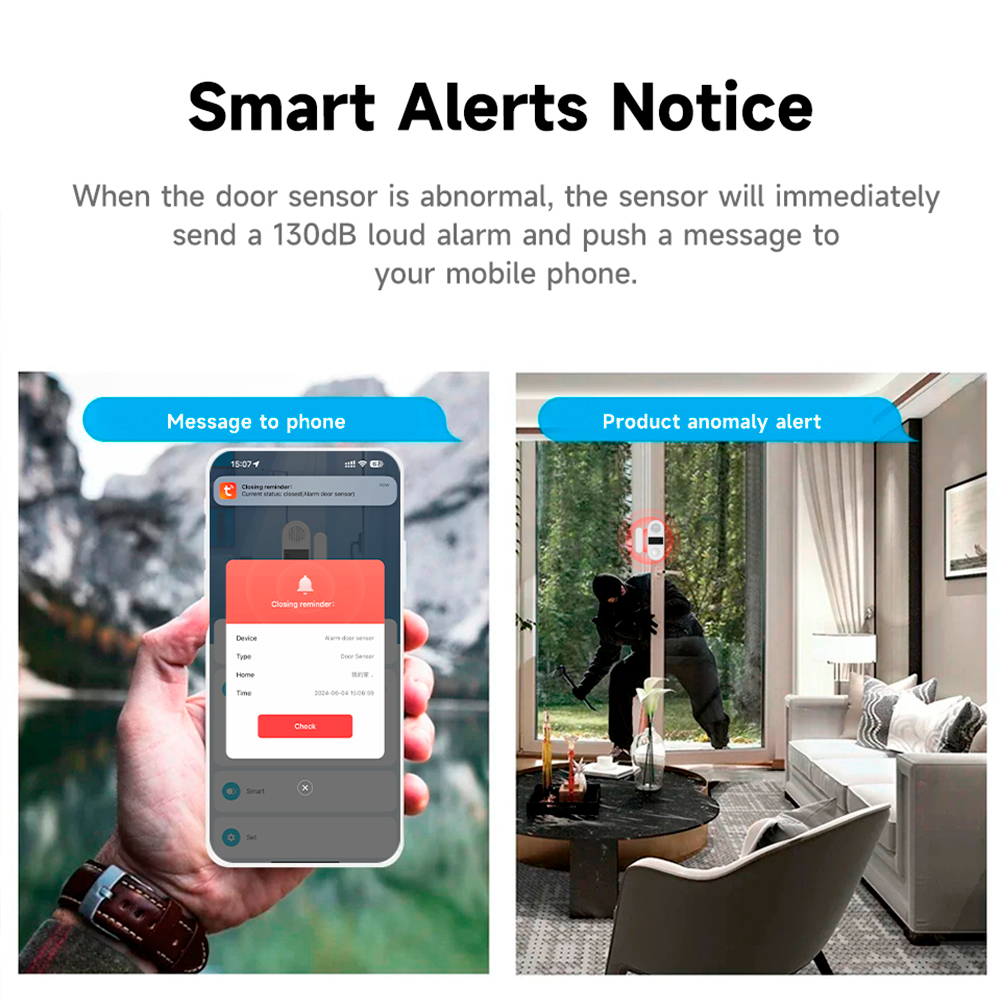 Tuya Zigbee Wireless Door Wind - огляд і ціна Smart Home Certification