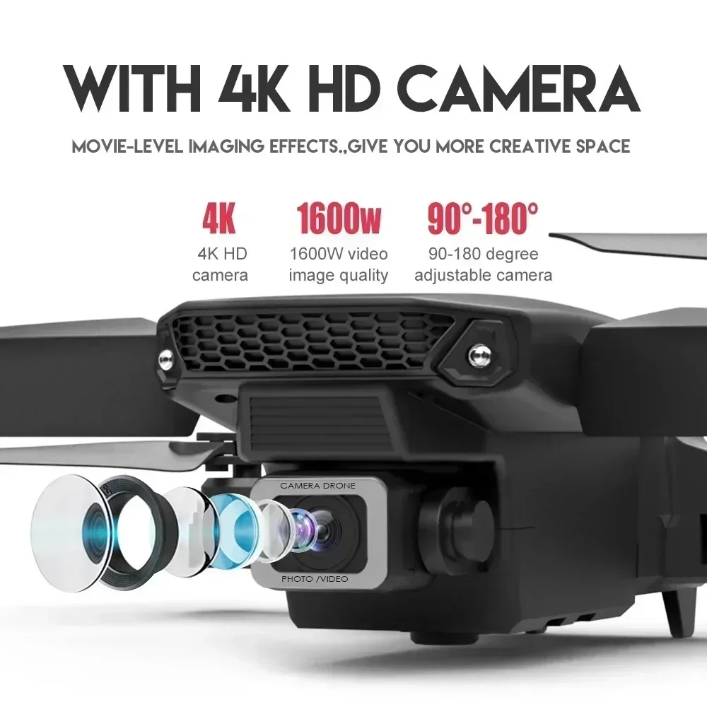 E88 Pro WIFI FPV Drone Wide An - огляд і ціна Smart Home Camera