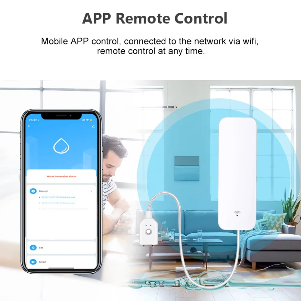 ZigBee WiFi Water Leak Sensor  - огляд і ціна Smart Home Matter