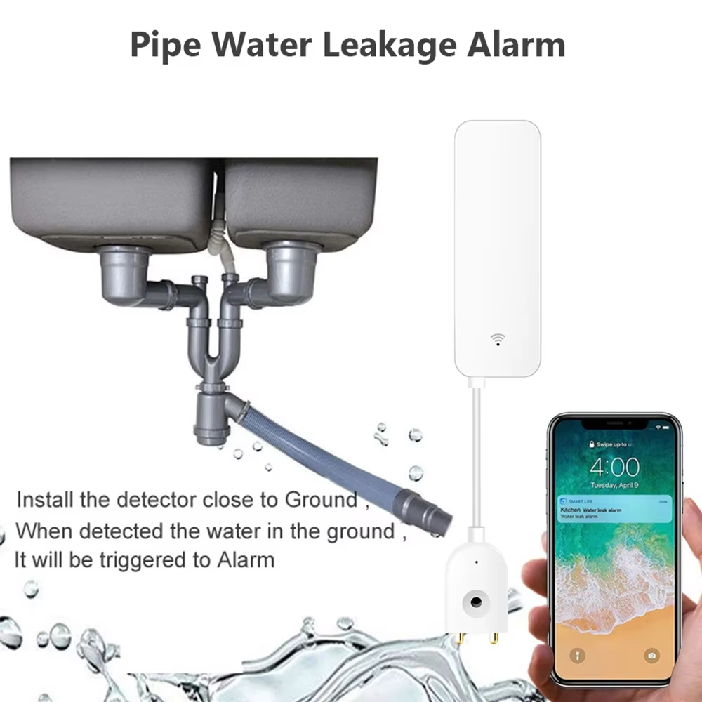 ZigBee WiFi Water Leak Sensor  - огляд і ціна Smart Home Matter