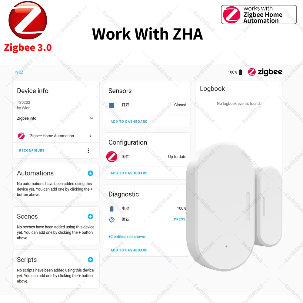 Zigbee 3.0 Door Window Sensor  - огляд і ціна Smart Home Hub