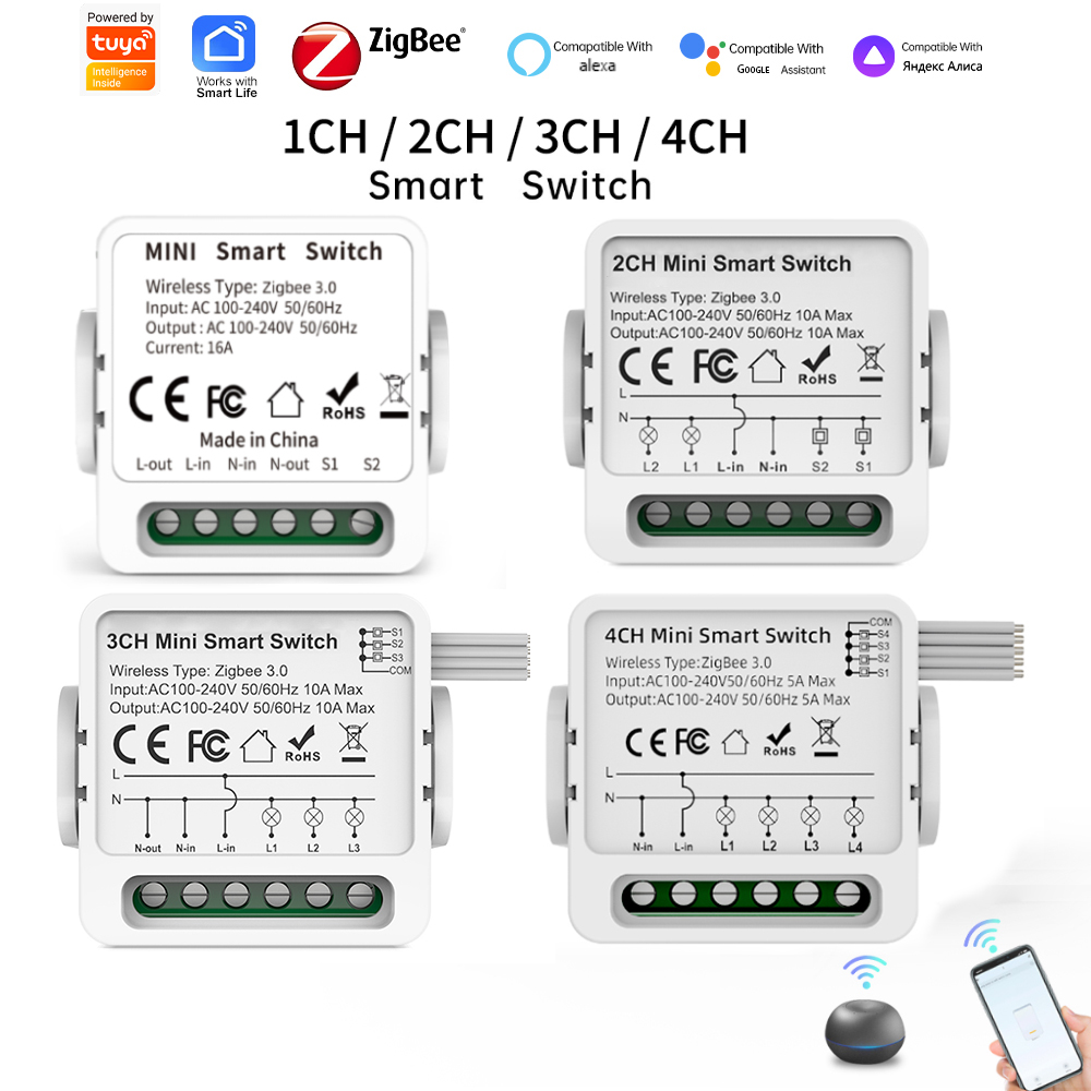 Tuya Zigbee 3.0 Smart Switch 1 - огляд і ціна Smart Home Voice Control
