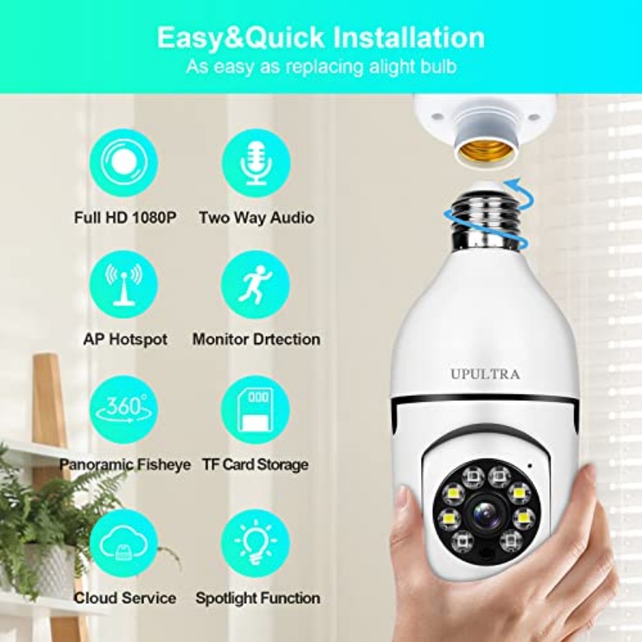 Light Bulb 1080P Security Wire - огляд і ціна Smart Home Camera