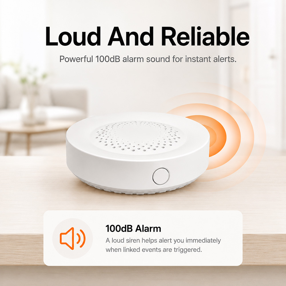 Tuya Zigbee Siren Alarm 100dB  - огляд і ціна Smart Home Hub