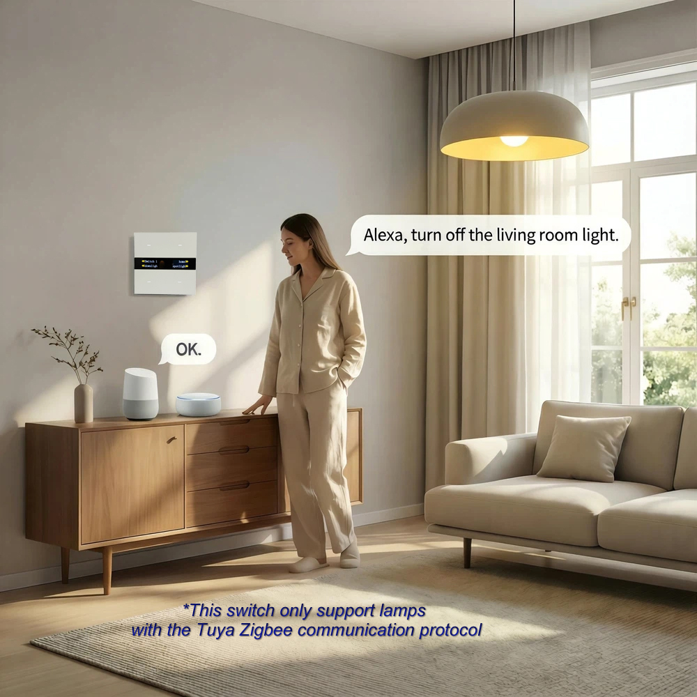 M8 Pro Zigbee Smart Switch Pan - огляд і ціна Smart Home Voice Control
