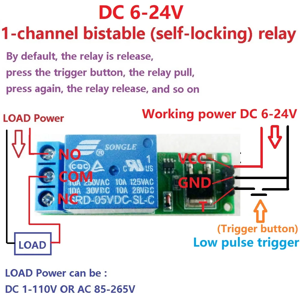 DC 6V 9V 12V 24V Flip-Flop Lat - огляд і ціна Smart Home Kit For Arduino