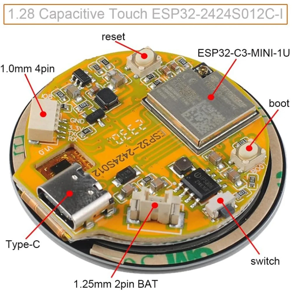 ESP32-2424S012C-I 1.28 Inch Ro - огляд і ціна Smart Home Kit For Arduino