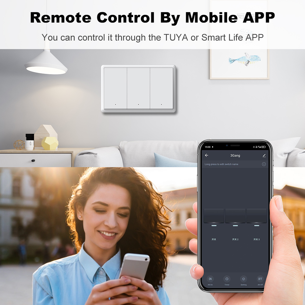 MANHOT ZigBee3.0 Smart Switch  - огляд і ціна Smart Home Voice Control